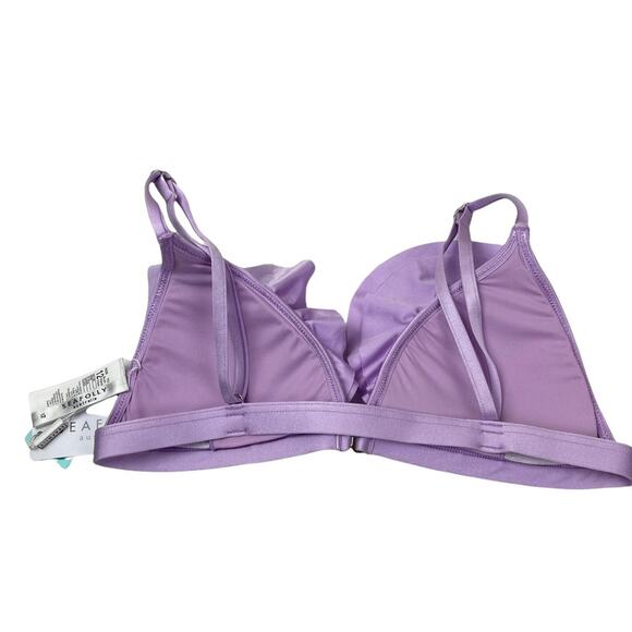 Seafolly Shine On Fixes Tri Bikini Top Lilac Size 8 - Picture 4 of 9